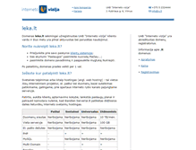 Tablet Screenshot of leka.lt